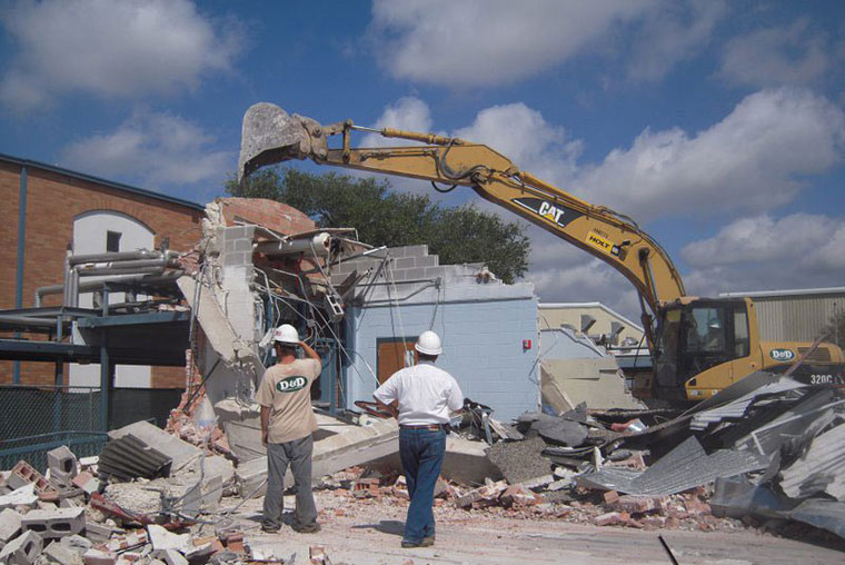Kirby Middle School demolition project